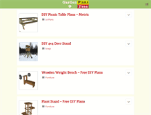 Tablet Screenshot of gardenplansfree.com